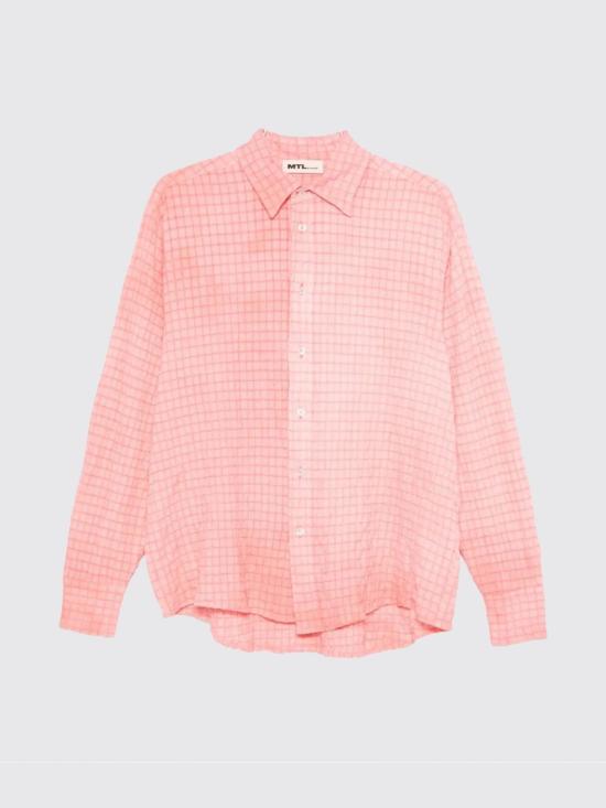26SS 엠티엘 긴팔 셔츠 MTL020ENRSLS006 JAQUARD Pink - MTL