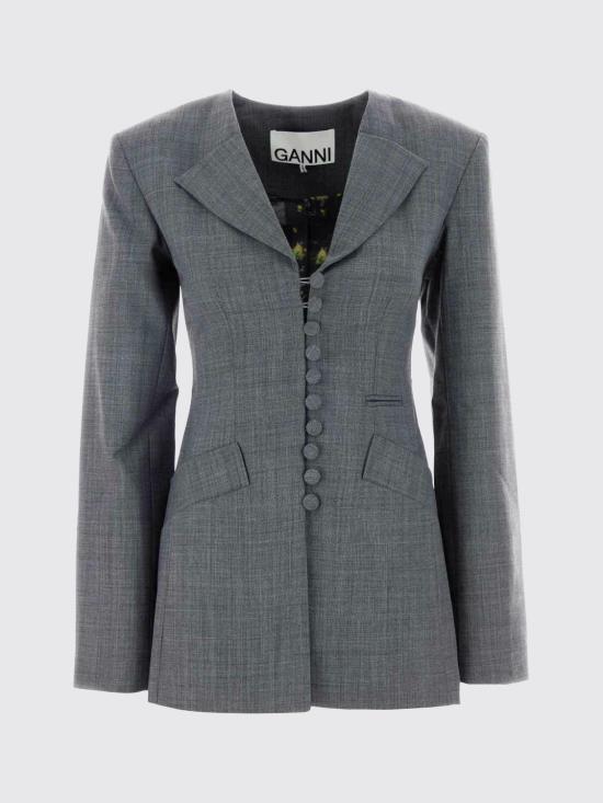 26SS 가니 자켓 A1020052 252 Grey - GANNI