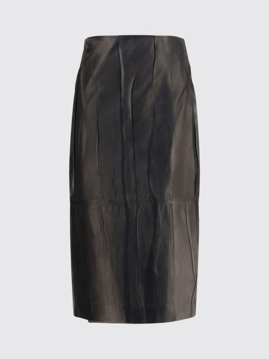 26SS 에르마노 설비노 미디 스커트 D482O767GKH 95708 Black - ERMANNO SCERVINO