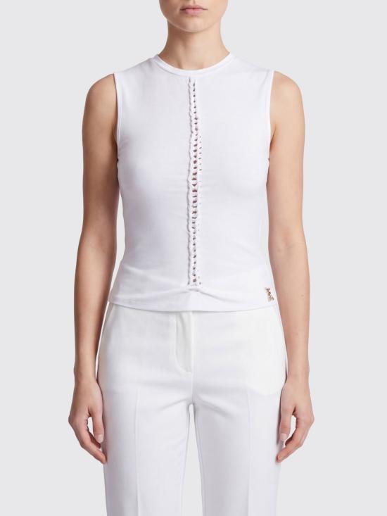 26SS 파트리지아페페 민소매 티셔츠 2M4547J416 W103 White
