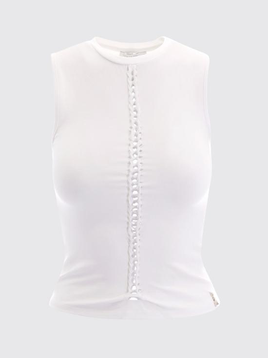 26SS 파트리지아페페 민소매 티셔츠 2M4547J416 W103 White - PATRIZIA PEPE
