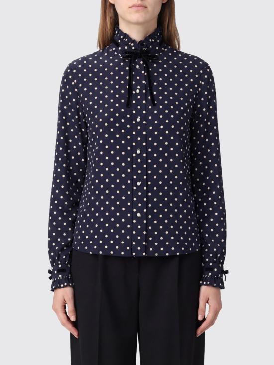 26SS 발렌티노 가라바니 블라우스 7B3AB7U79ML 0W6 Navy