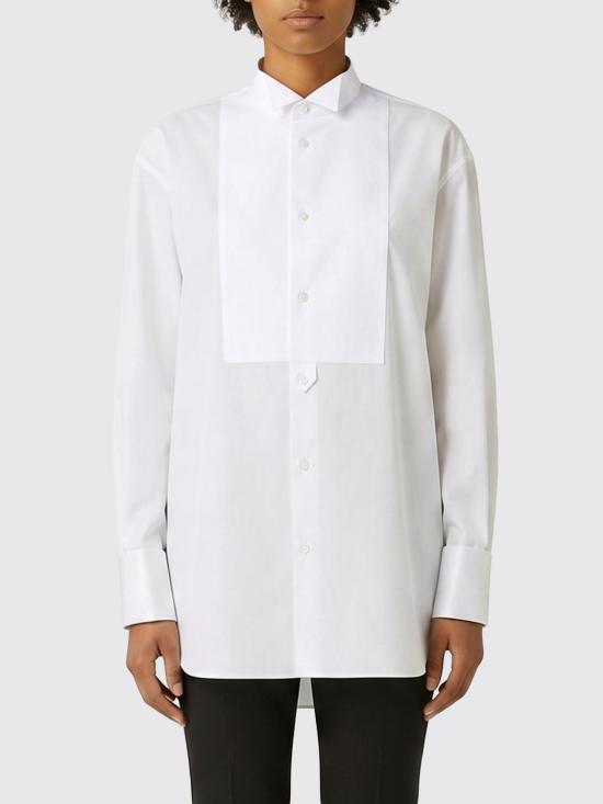 26SS 생로랑 셔츠 870737Y9J21 9001 White