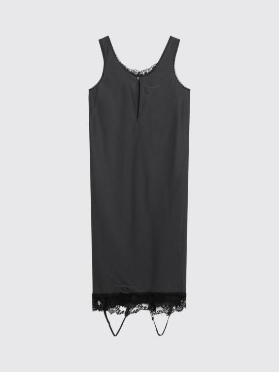 26SS MM6 메종마르지엘라 미러드 레이스 슬립 드레스 S52DD0075M35731 899 Grey - MM6 MAISON MARGIELA