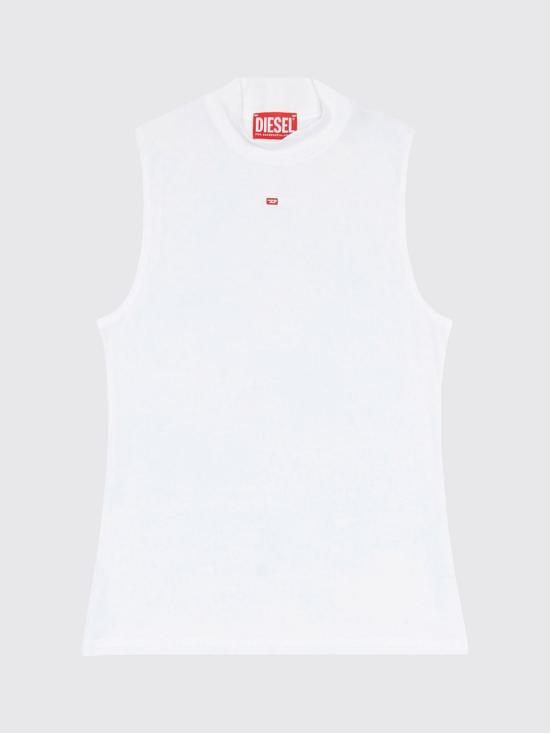 26SS 디젤 민소매 티셔츠 A103970BLAN 100 White - DIESEL