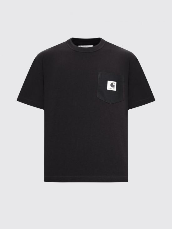 26SS 사카이 X 칼하트 WIP 반팔 티셔츠 2500995S 001 Black - SACAI X CARHARTT WIP