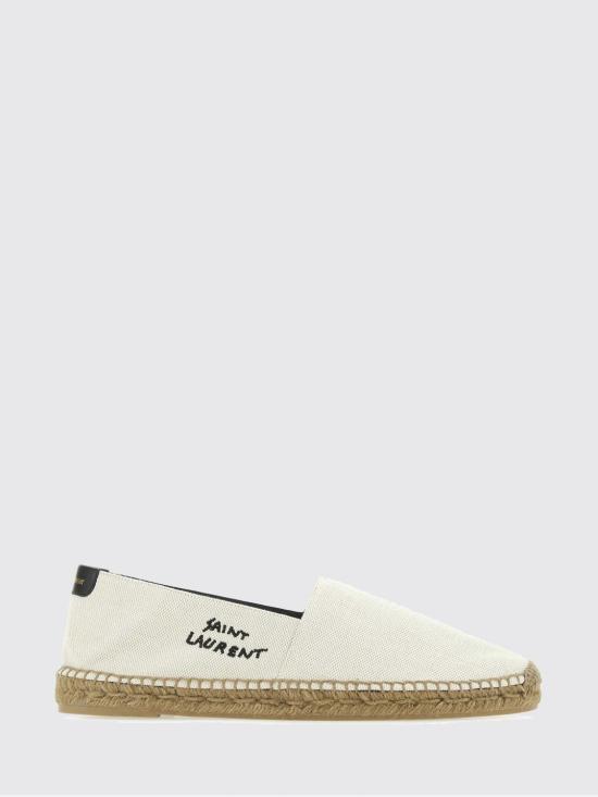 26SS 생로랑 캔버스 자수 에스파드리유 6059511P210 9380 White