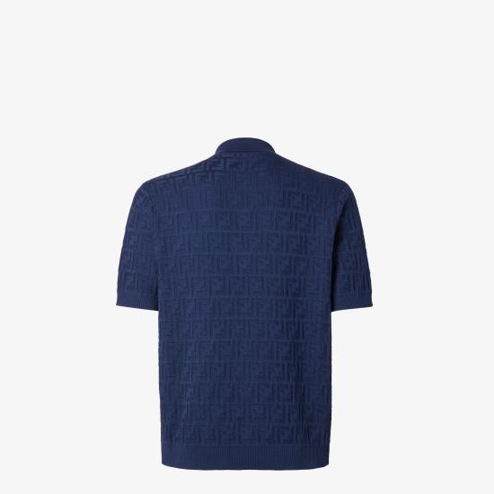 26FW 펜디 폴로 티셔츠 FZC162AUW0F0QA2 Blue - FENDI