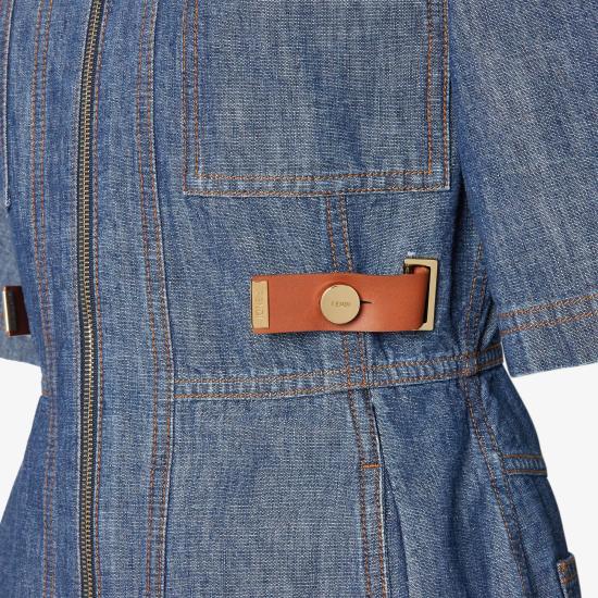 26FW 펜디 데님 원피스 FLD576AW8HF0QB0 Blue - FENDI