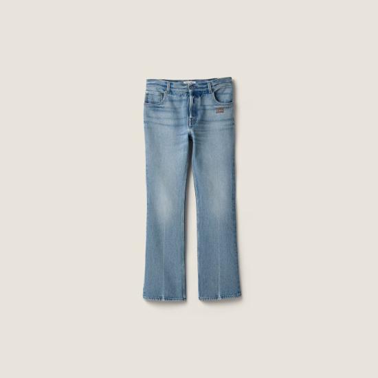 26FW 미우미우 데님 팬츠 GWP598192WF0013 S OOO Light blue