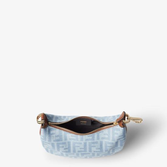 26FW 펜디 토트백 8BS081AY6QF1X1W Blue - FENDI