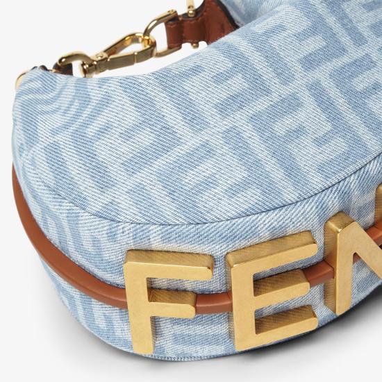 26FW 펜디 토트백 8BS081AY6QF1X1W Blue - FENDI