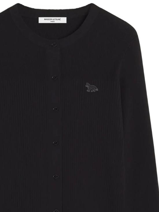 26SS 메종키츠네 가디건 QW00502KT1193P199 BLACK DOM - MAISON KITSUNE