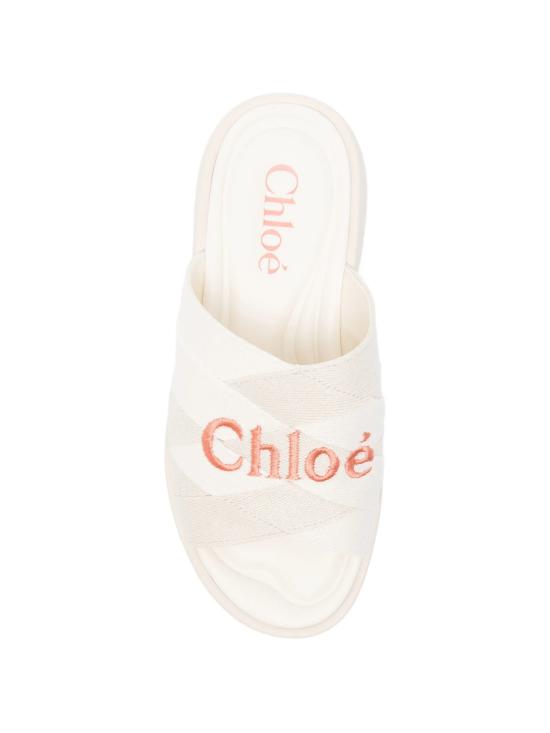 26FW 끌로에 뮬/슬리퍼 CH26U19LEF 22O Bianco - CHLOE