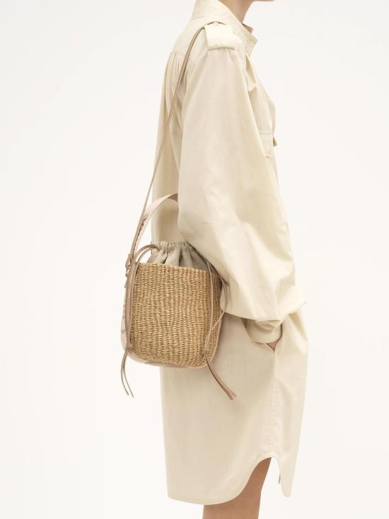 26FW 끌로에 우디 스몰 바스켓백 CHC23AS381L18 26Y Beige - CHLOE