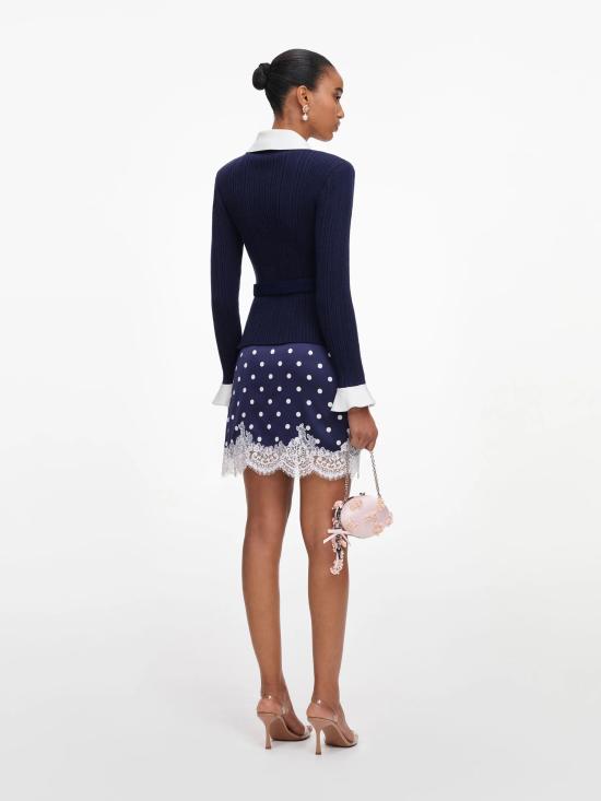 26FW 셀프 포트레이트 가디건 PF26131CN NAVY Blu - SELF PORTRAIT