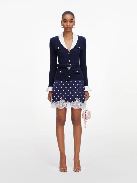 26FW 셀프 포트레이트 가디건 PF26131CN NAVY Blu