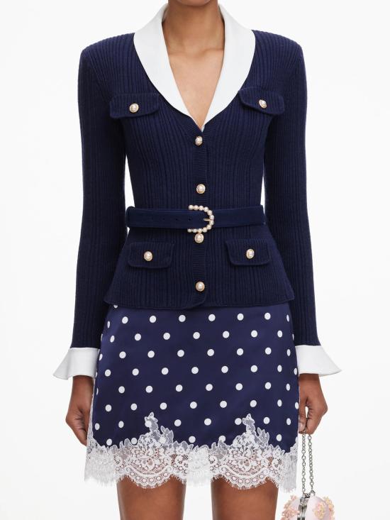 26FW 셀프 포트레이트 가디건 PF26131CN NAVY Blu - SELF PORTRAIT