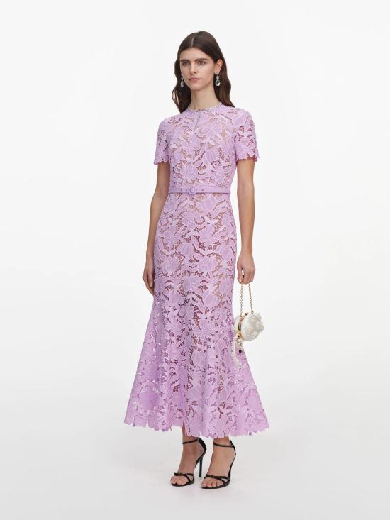 26FW 셀프 포트레이트 롱 원피스 PF26107ML LILAC Lilla - SELF PORTRAIT
