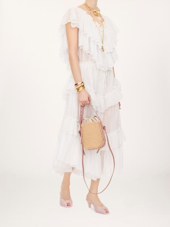 26FW 끌로에 우디 스몰 바스켓백 CHC23AS381L18 26S Beige - CHLOE