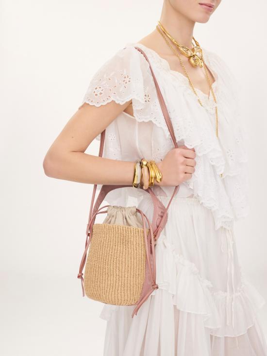 26FW 끌로에 우디 스몰 바스켓백 CHC23AS381L18 26S Beige - CHLOE
