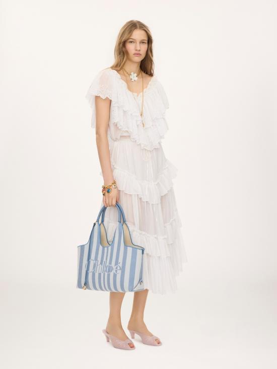 26FW 끌로에 토트백 CH26AS767R65 440 Azzurro - CHLOE