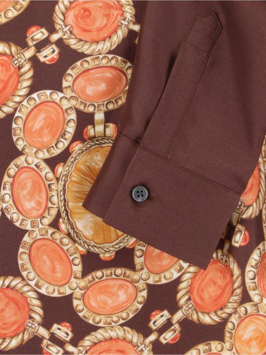 26SS 베르사체 블라우스 1024231 1A179525N940 Brown - VERSACE