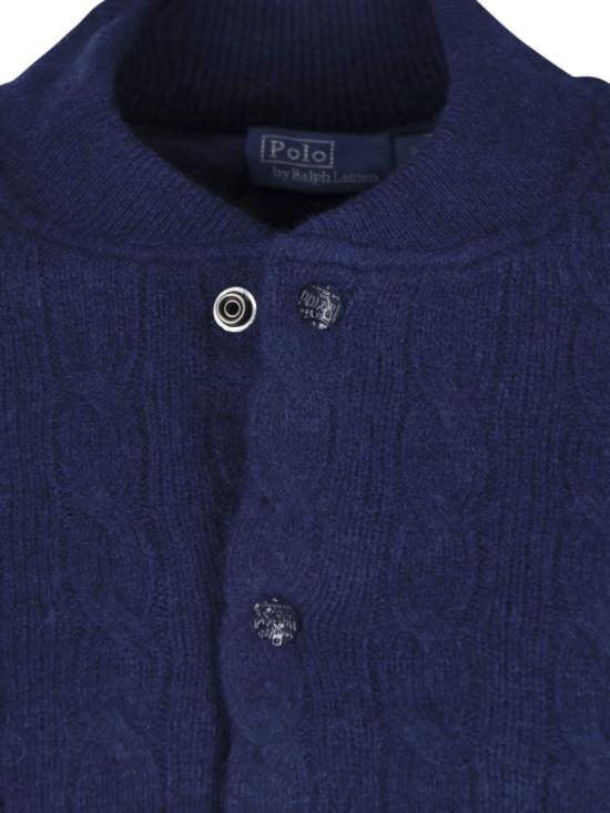  폴로 랄프로렌 케이블 니트 봄버 재킷 211 966122003 Blue - POLO RALPH LAUREN