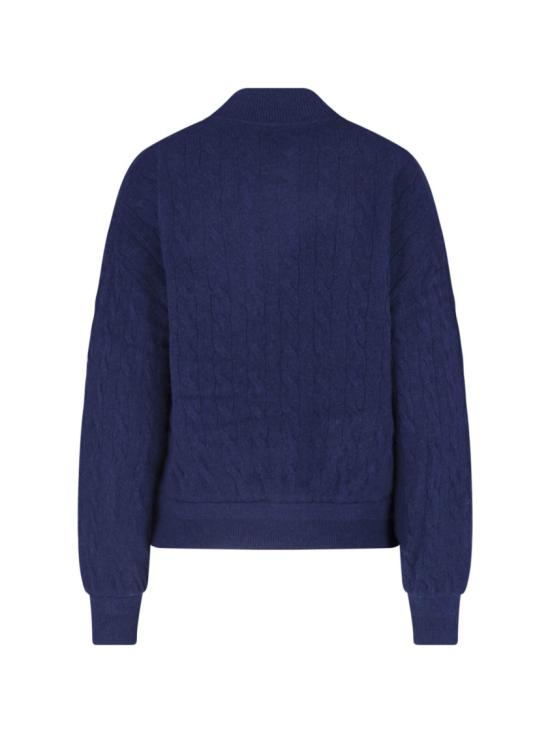  폴로 랄프로렌 케이블 니트 봄버 재킷 211 966122003 Blue - POLO RALPH LAUREN