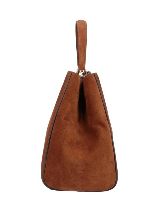 26SS 토리버치 엘리너 스웨이드 토트백 174278202 Brown - TORY BURCH