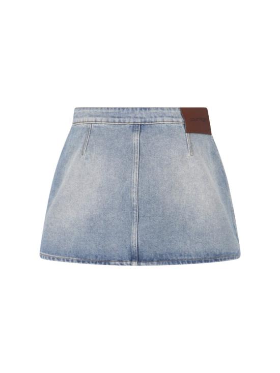 26SS 쿠레쥬 시그니처 데님 미니 스커트 126DJU342DE00587055 Blue - COURREGES