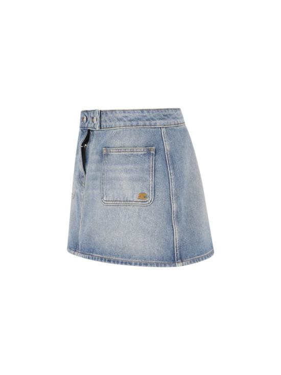 26SS 쿠레쥬 시그니처 데님 미니 스커트 126DJU342DE00587055 Blue - COURREGES