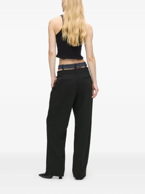 26SS 칼라거펠트 스트레이트 팬츠 B1W10085 Black - KARL LAGERFELD
