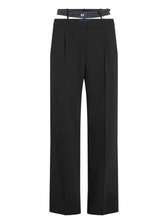 26SS 칼라거펠트 스트레이트 팬츠 B1W10085 Black