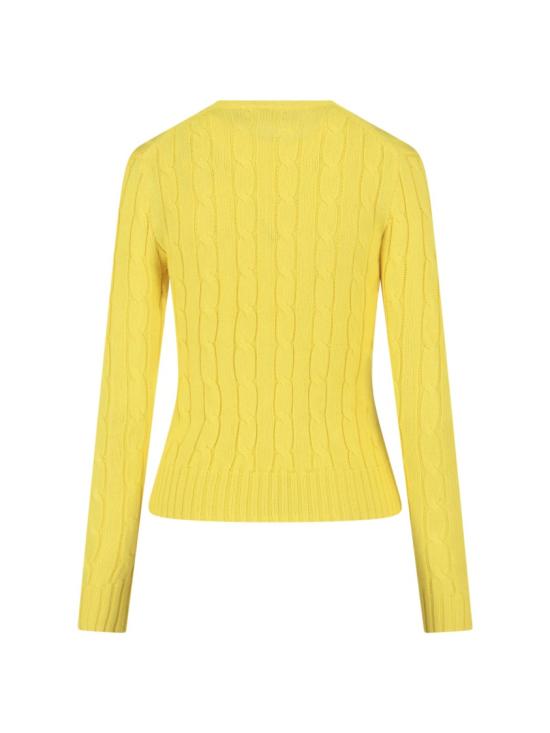 26SS 폴로 랄프로렌 포니 로고 피마코튼 케이블 니트 스웨터 211 971869013 Yellow - POLO RALPH LAUREN