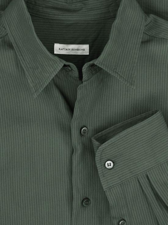 26SS 캡틴 선샤인 긴팔 셔츠 KS26SSH09INK BLACK Green - KAPTAIN SUNSHINE