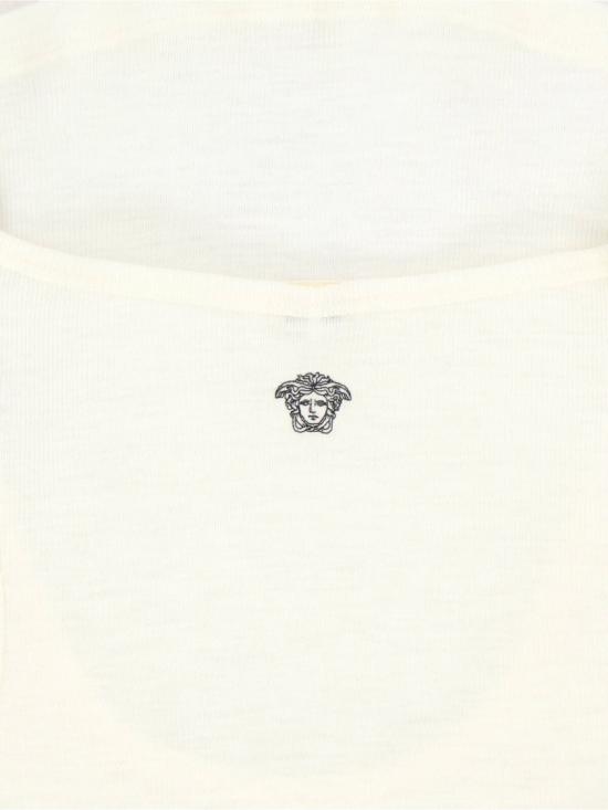26SS 베르사체 민소매 티셔츠 1023698 1A175481W150 Neutrals - VERSACE