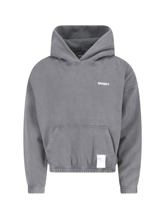 26SS 새티스파이 후드 티셔츠 1104682A02 Grey