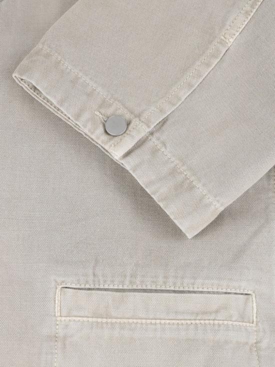 26SS 르메르 스노우 브로큰 트윌 유틸리티 오버셔츠 SH1266 LD1052BK201 Grey - LEMAIRE