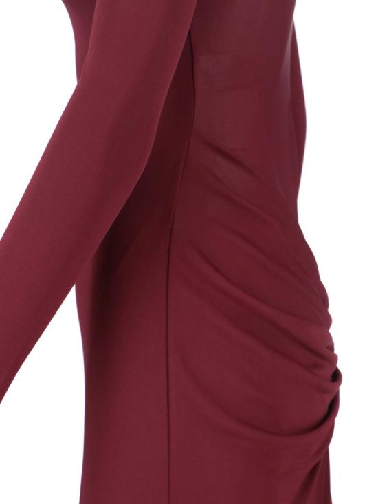 26SS 알라이아 롱 원피스 AA9R2870J090C713 Burgundy - ALAIA