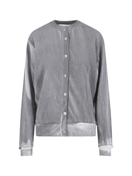 25FW 아워레가시 듀얼 가디건 W4253DGGREY SPRAY DYE CHERUB WOOL Grey