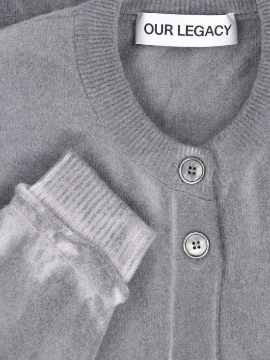 25FW 아워레가시 듀얼 가디건 W4253DGGREY SPRAY DYE CHERUB WOOL Grey - OUR LEGACY