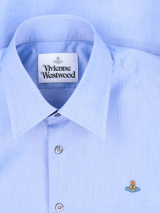 26SS 비비안웨스트우드 긴팔 셔츠 2401000J W01ESK403 Blue - VIVIENNE WESTWOOD