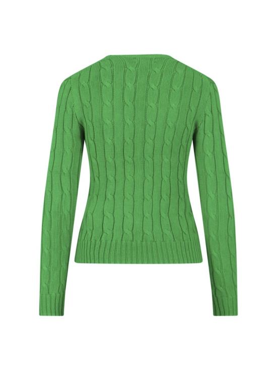 26SS 폴로 랄프로렌 포니 로고 피마코튼 케이블 니트 스웨터 211 971869011 Green - POLO RALPH LAUREN