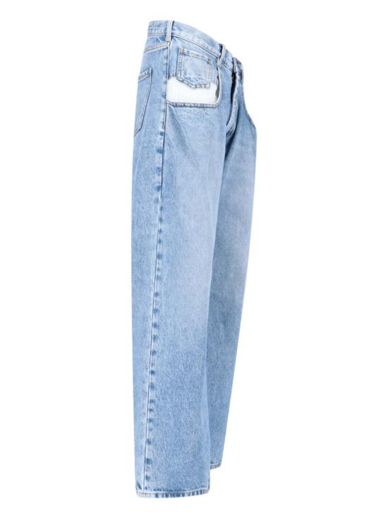 26SS 마르지엘라 컨트래스티드 포켓 스트레이트 진 S51LA0052 S30513470 Blue - MAISON MARGIELA
