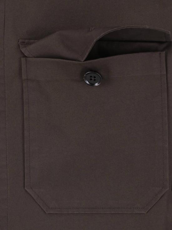 26SS 에르메네질도제냐 긴팔 셔츠 RUHV16A3 SOT8BM09G Brown - ERMENEGILDO ZEGNA
