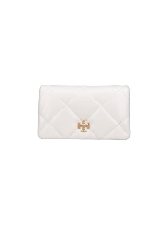 26SS 토리버치 키라 다이아몬드 퀼트 체인 월렛 158624101 White