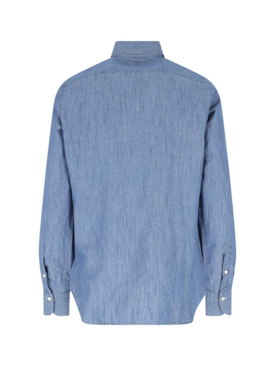 26SS 피나모레 데님 셔츠 C0724D ZURIGO4 LEONARDO04 Blue - FINAMORE