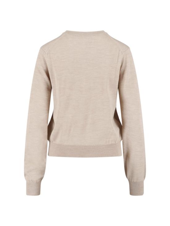 26SS 메종키츠네 베이비 폭스 메리노 레귤러 점퍼 PW00801KT11810429 Neutrals - MAISON KITSUNE