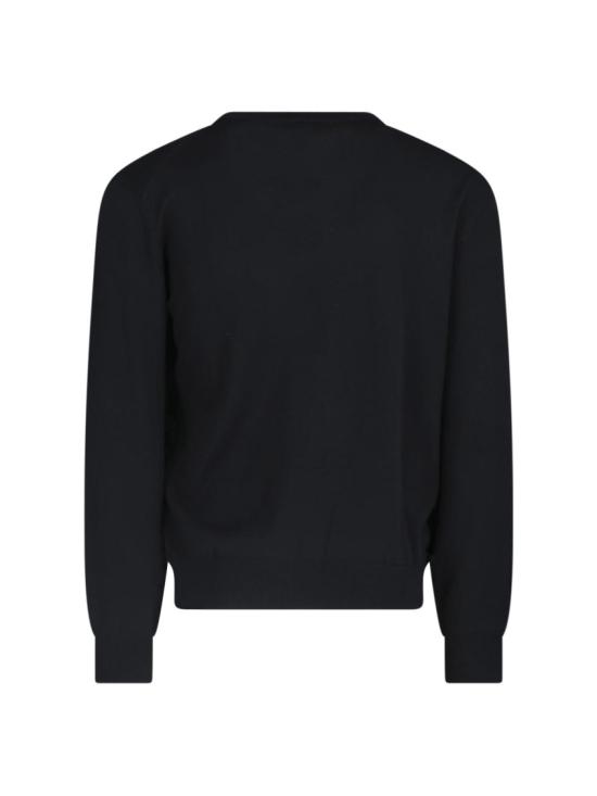 26SS 메종키츠네 폭스 헤드 메리노 레귤러 스웨터 PM00801KT1181P199 Black - MAISON KITSUNE